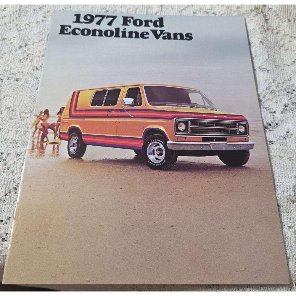 1977 Ford Econoline Vans Brochure Catalog Vintage Original Sales Literature
